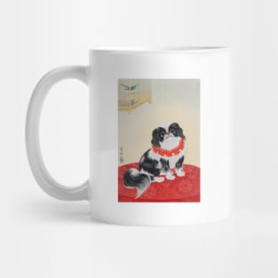 Japanese Chin by Ohara Koson Mug